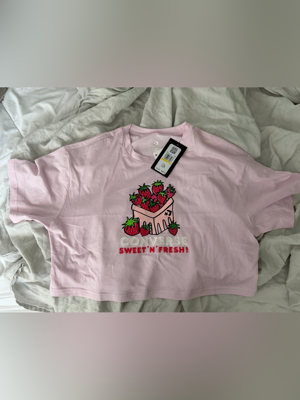 Converse Light Pink Graphic Tee with Tag